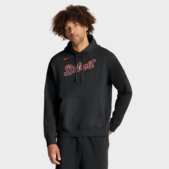 Men's Nike Black Detroit Tigers Club Hoodie