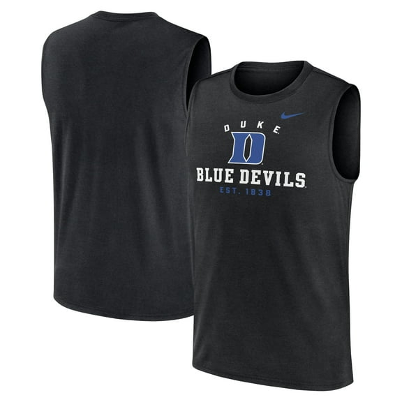 Men's Nike Black Duke Blue Devils Primetime Legend Dri-FIT Muscle Tank Top