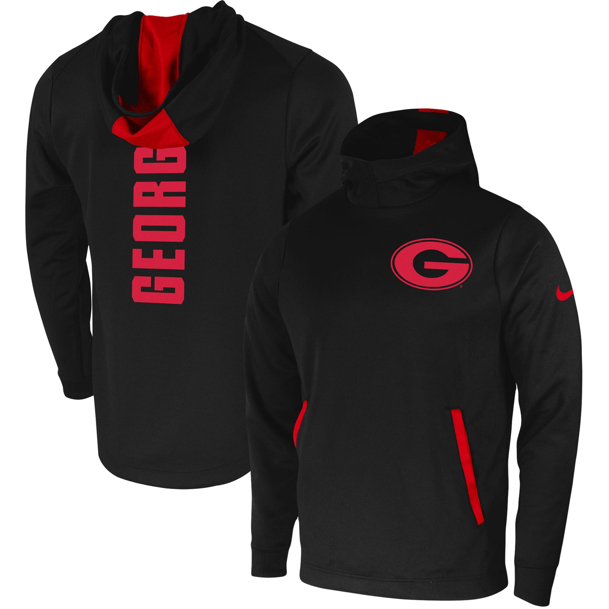 Georgia bulldog zip up hoodie top