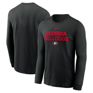 Men's Nike Black Georgia Bulldogs 2025 Sideline Performance Long Sleeve T-Shirt