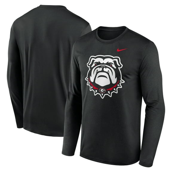 Men's Nike Black Georgia Bulldogs Primetime Alternate Logo Legend Performance Long Sleeve T-Shirt