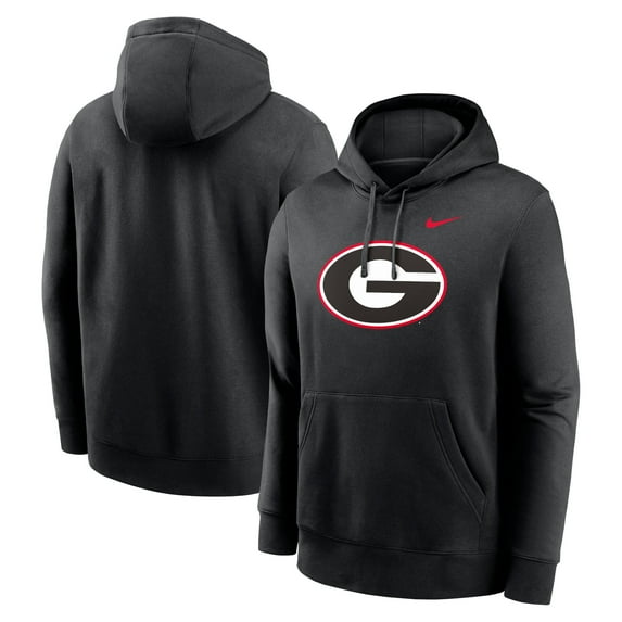 Men's Nike Black Georgia Bulldogs Primetime Club Fleece Pullover Hoodie