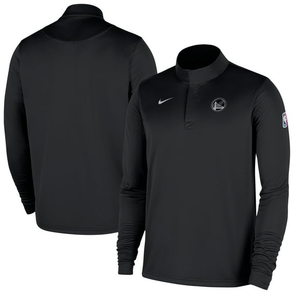 Men's Nike Black Golden State Warriors 2025/26 Authentic Coaches Quarter-Zip Dri-Fit Top