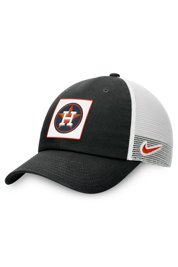 Men's Nike Black Houston Astros Rise Adjustable Trucker Hat