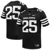 Men's Nike #1 Black Iowa State Cyclones Alternate Game Football Jersey