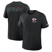 Men's Nike Black Kansas City Chiefs Tall 2025 NFL Crucial Catch Tri-Blend Dri-FIT T-Shirt