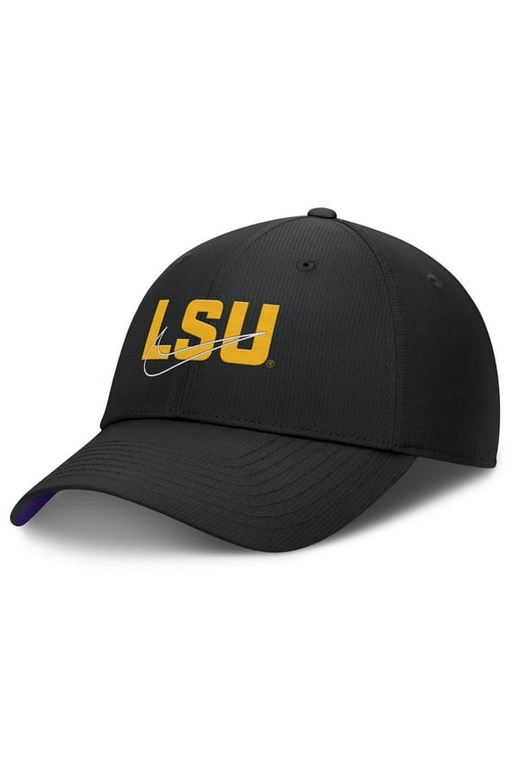 Men's Nike Black LSU Tigers Club Prep Performance Adjustable Hat