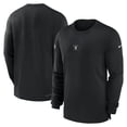thumbnail image 1 of Men's Nike Black Las Vegas Raiders 2023 Sideline Performance Long Sleeve T-Shirt, 1 of 3