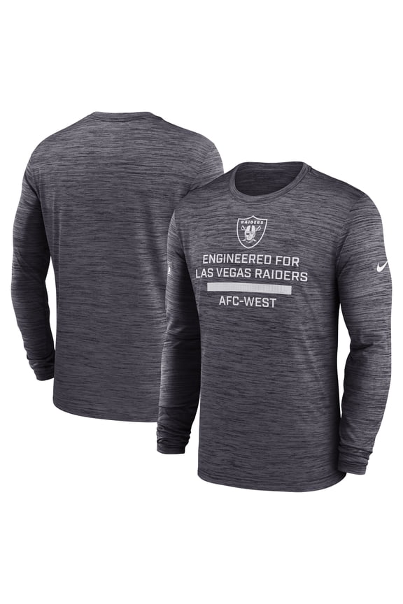 Men's Nike Black Las Vegas Raiders Sideline Velocity Performance Long Sleeve T-Shirt