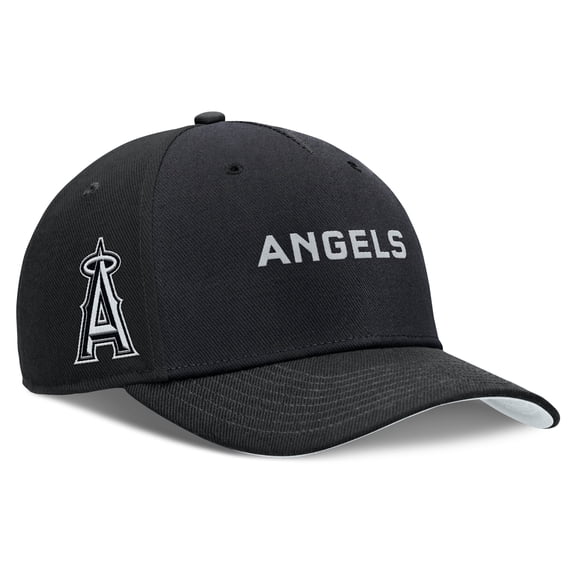 Men's Nike Black Los Angeles Angels Rise Performance Adjustable Hat