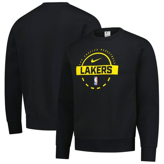 Men's Nike  Black Los Angeles Lakers 2025/26 Authentic Practice Club Sweatshirt