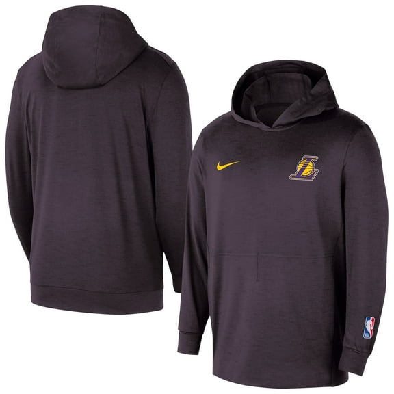 Men's Nike  Black Los Angeles Lakers Authentic Practice Yoga Restore Dri-Fit Pullover Hoodie