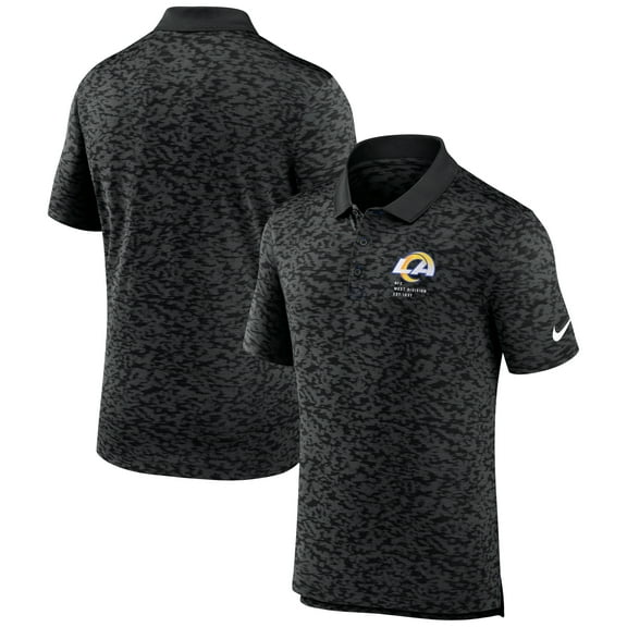 Men's Nike Black Los Angeles Rams Pique Fashion Performance Polo