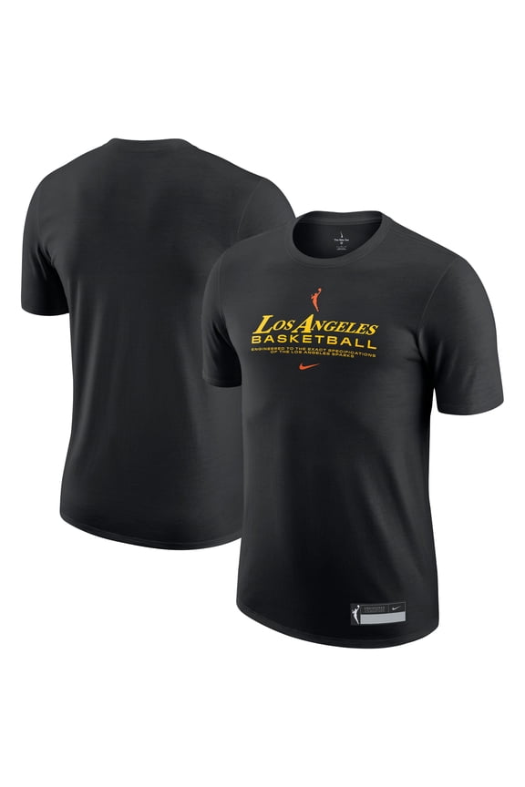 Men's Nike Black Los Angeles Sparks On-Court Legend Essential Practice Performance T-Shirt
