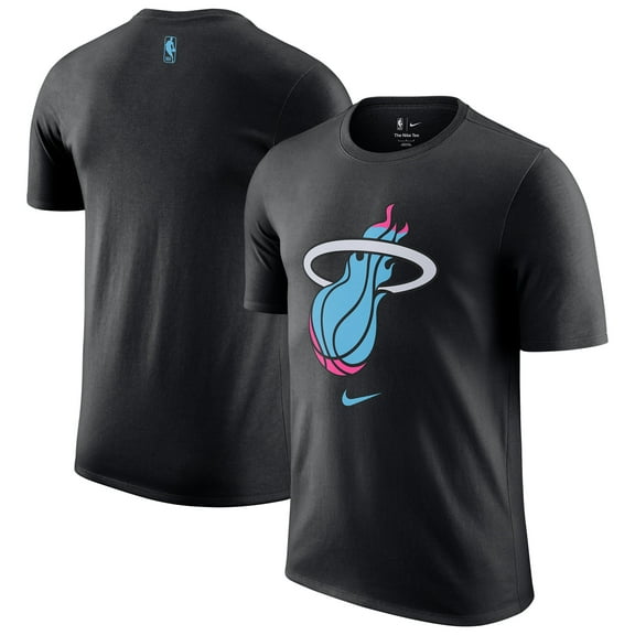 Men's Nike Black Miami Heat 2025/26 City Edition Remix Essential Logo T-Shirt