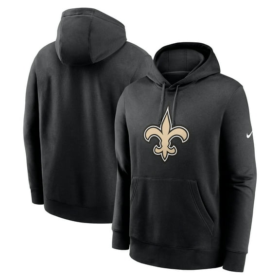 Men's Nike Black New Orleans Saints Primetime-Club Logo Hoodie