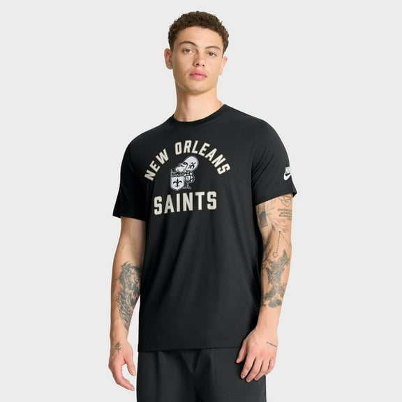 Men's Nike Black New Orleans Saints Favorable Timeline Tri-Blend T-Shirt