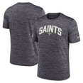thumbnail image 1 of Men's Nike Black New Orleans Saints Sideline Velocity Athletic Stack Performance T-Shirt, 1 of 3