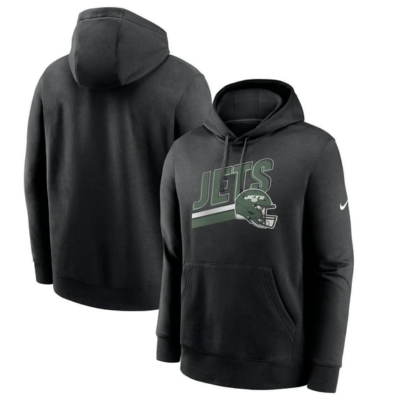 Men's Nike Black New York Jets Club Fleece Pullover Hoodie