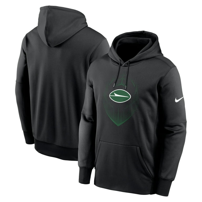 Nike Men s New York Jets Icon Performance Pullover Hoodie Black Hoodies