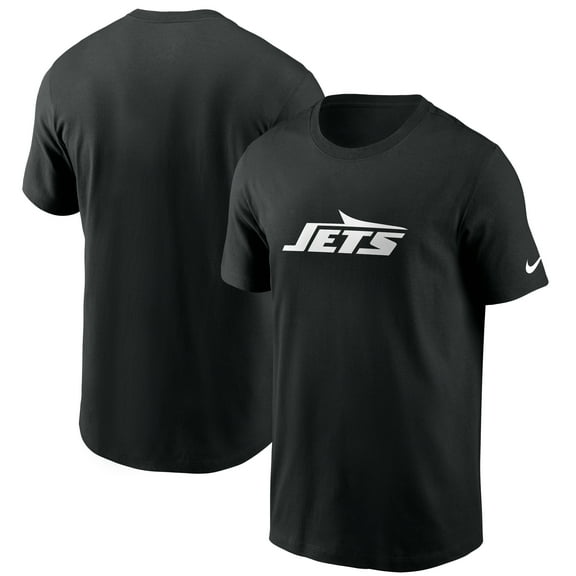 Men's Nike Black New York Jets Primetime Logo Essential T-Shirt