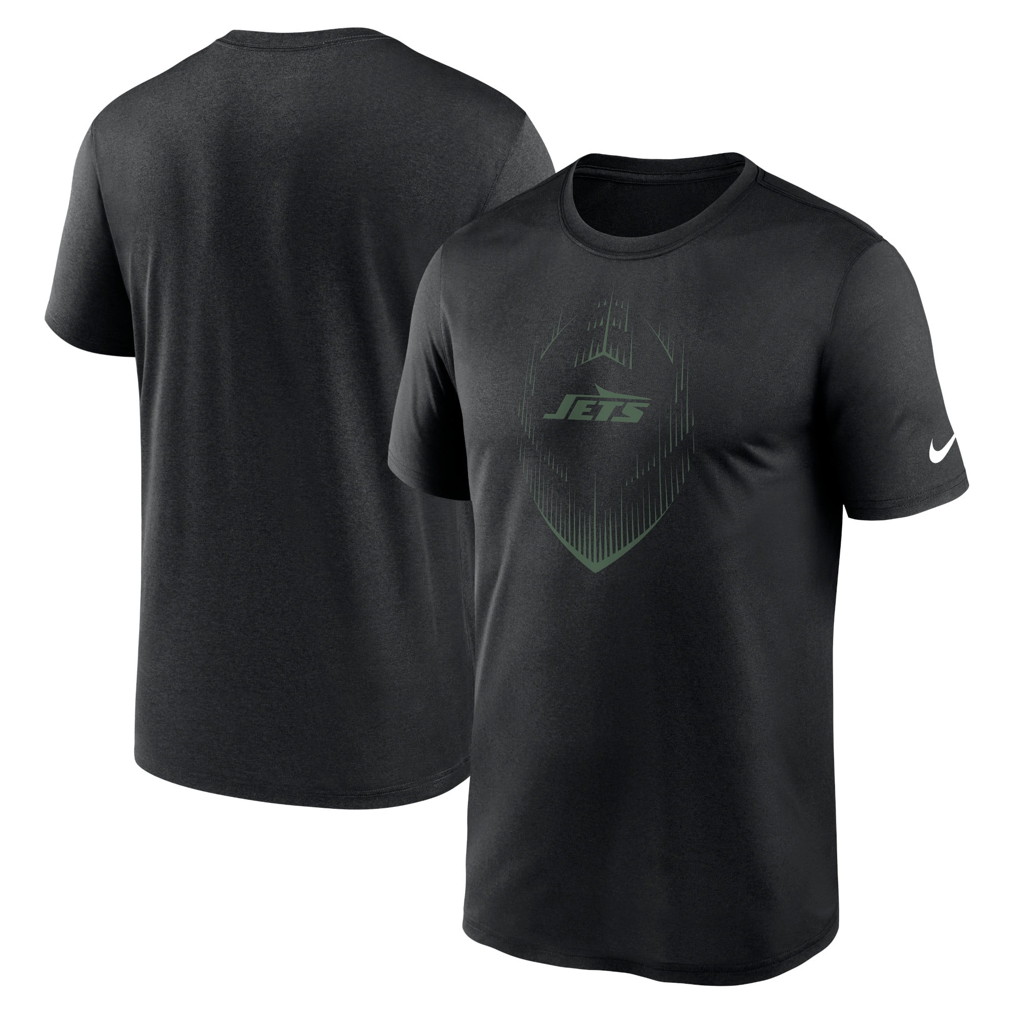 Men s Nike Black New York Jets Primetime Legend Icon Performance T Shirt Walmart