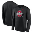 thumbnail image 1 of Men's Nike Black Ohio State Buckeyes Primetime Primary Legend Long Sleeve T-Shirt, 1 of 3