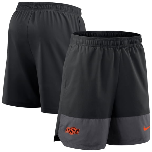 Men's Nike Black Oklahoma State Cowboys 2025 Sideline Dri-FIT Shorts