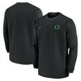 Men's Nike Black Oregon Ducks 2024 Sideline Coaches Long Sleeve Top