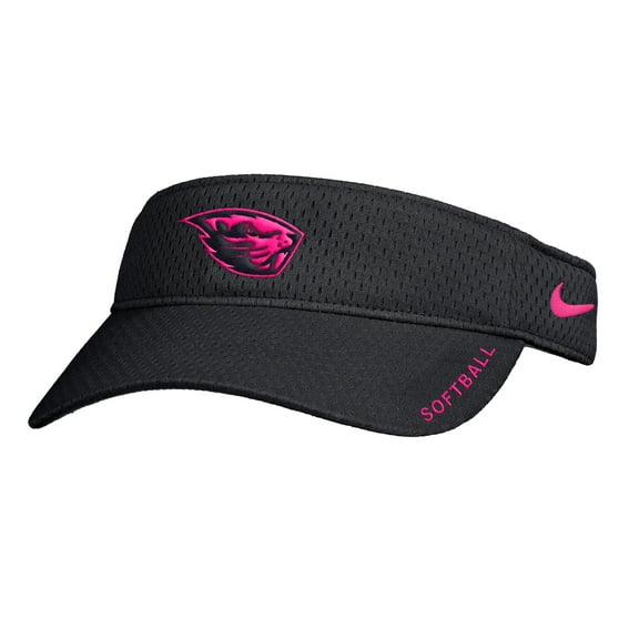 Men's Nike Black Oregon State Beavers On-Field Softball Authentic Ace Performance Adjustable Visor