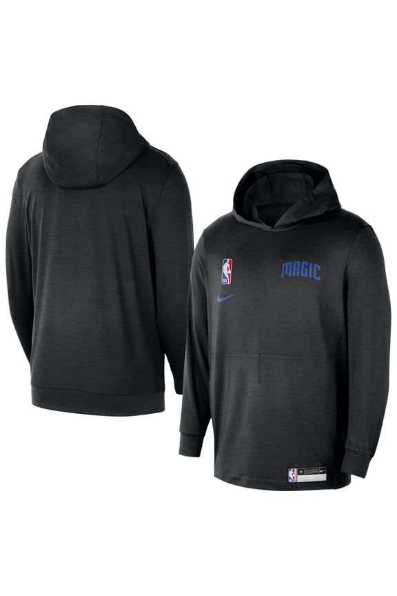 Men's Nike Black Orlando Magic 2024/25 On-Court Authentic Practice Yoga Restore Lightweight Pullover Hoodie