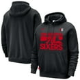 thumbnail image 1 of Men's Nike Black Philadelphia 76ers Courtside Club Pullover Hoodie, 1 of 3