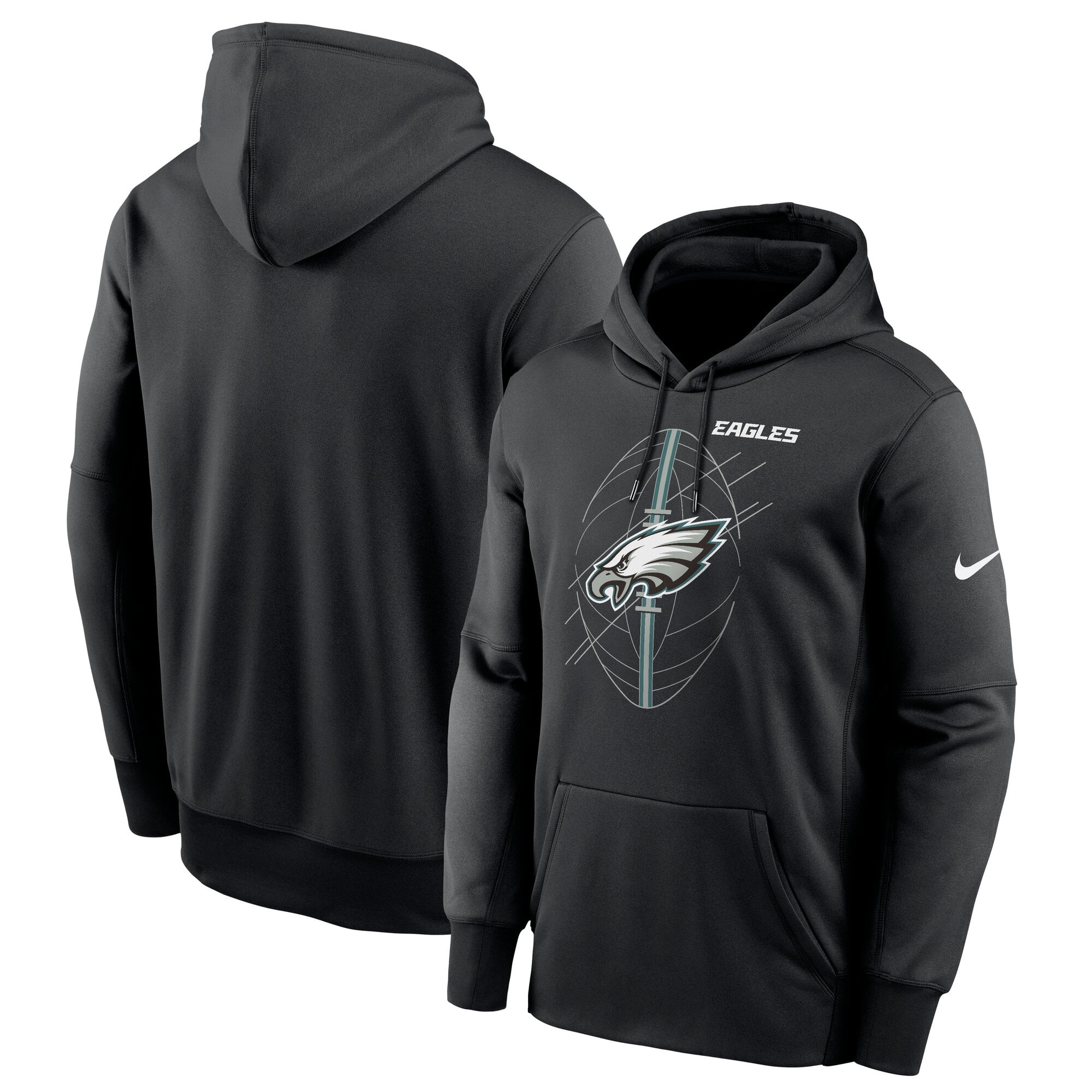 Men's Nike Black Philadelphia Eagles Icon Performance Pullover
