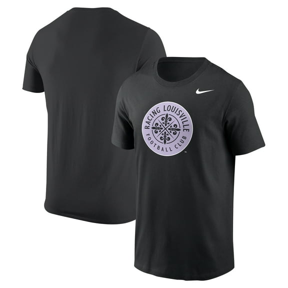 Men's Nike Black Racing Louisville FC Primary Logo Core T-Shirt