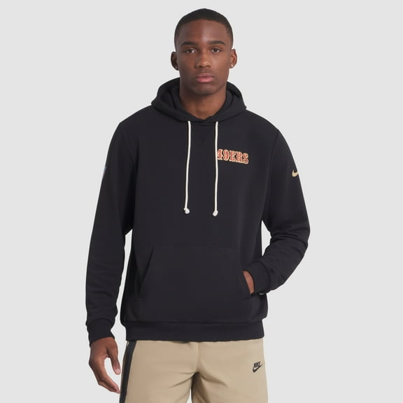 Men's Nike Black San Francisco 49ers 2025 Rivalries Collection Standard Issue Sideline Dri-FIT Hoodie