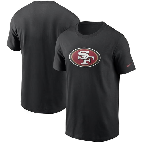 Men's Nike Black San Francisco 49ers Primetime Logo Essential T-Shirt