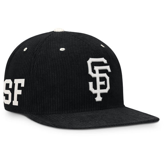 Men's Nike Black San Francisco Giants Pro Corduroy Structured Snapback Hat