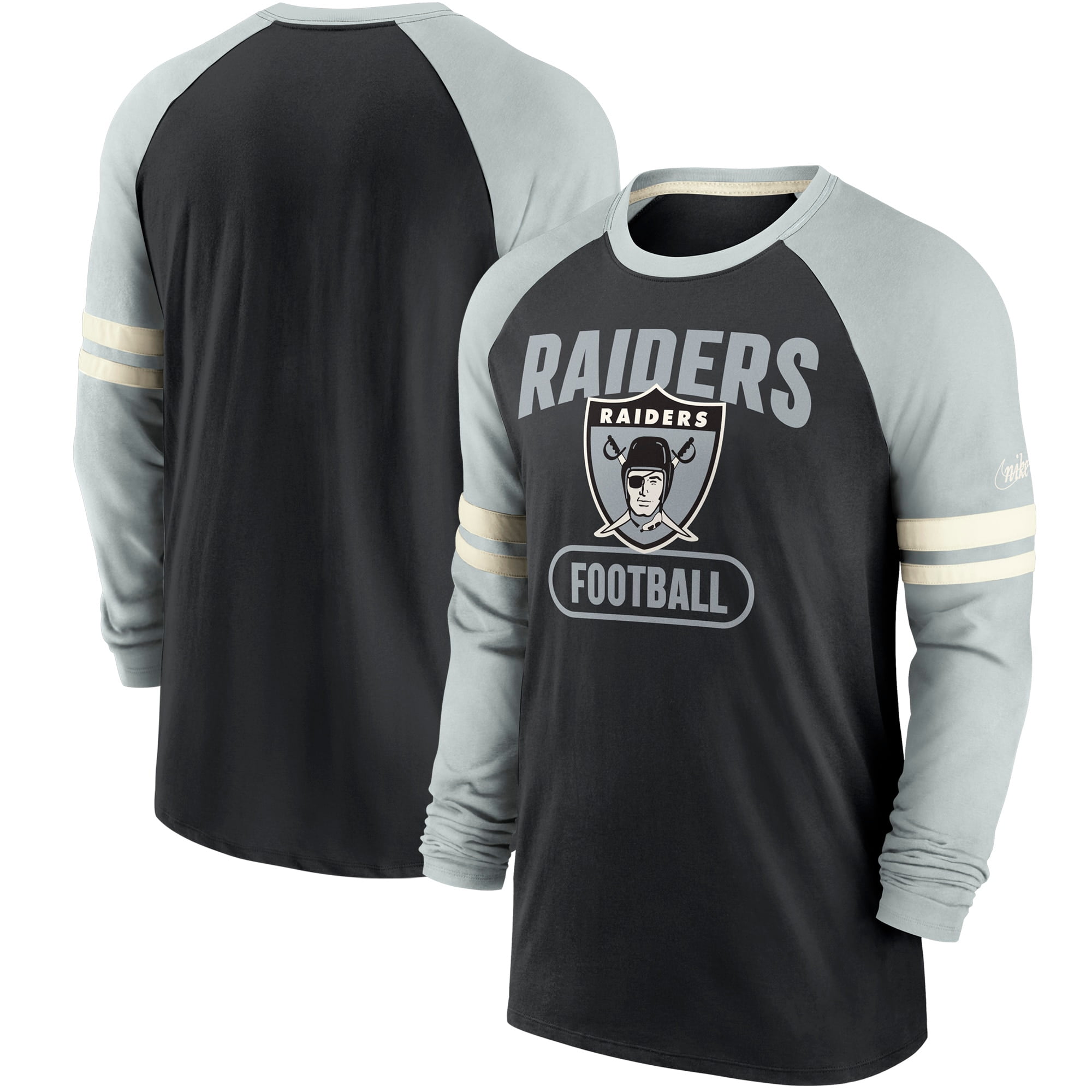 Oakland Raiders Youth (8-20) T-Shirt Long Sleeve Black