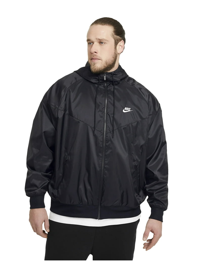 Men's Nike Black Sportswear Windrunner Hooded Jacket - 3XL