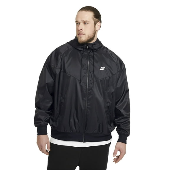 Men's Nike Black Sportswear Windrunner Hooded Jacket - S