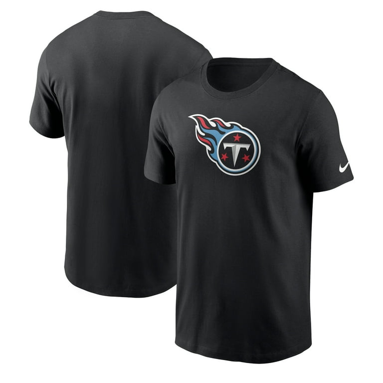 Men s Nike Black Tennessee Titans Logo Essential T Shirt Walmart