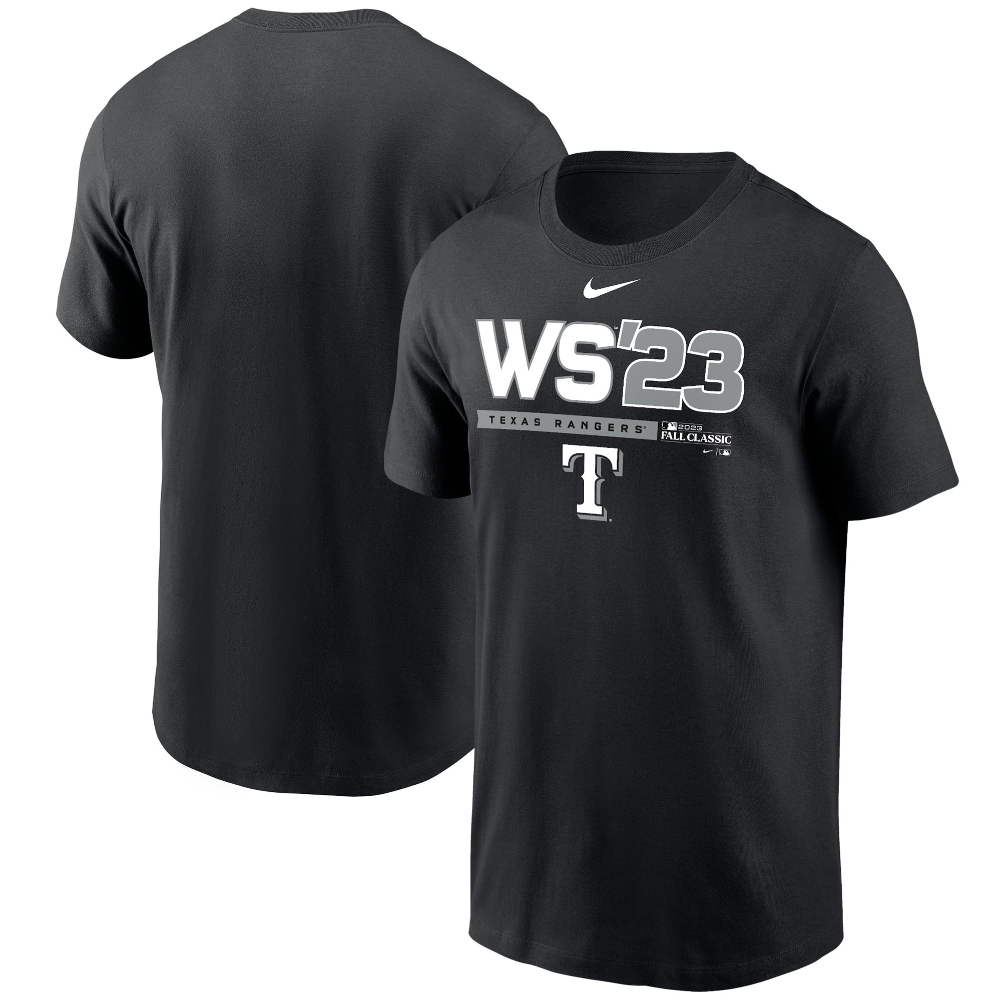 Men's Nike Black Texas Rangers 2023 World Series T-Shirt - Walmart.com