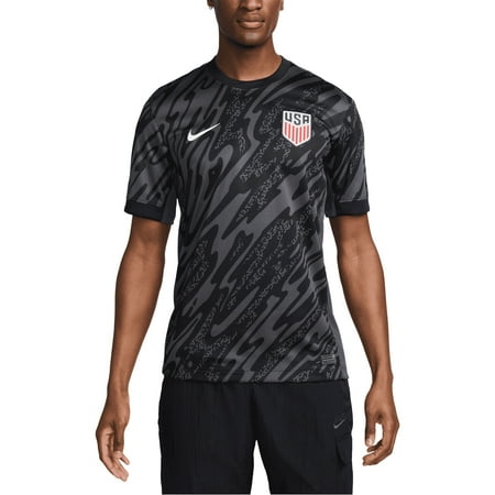 Men's Nike Black USMNT 2024 Goalkeeper Replica Stadium Jersey
