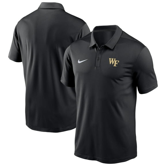 Men's Nike Black Wake Forest Demon Deacons Victory Solid Performance Polo