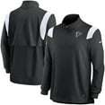 thumbnail image 1 of Men's Nike Black/White Atlanta Falcons Sideline Coach Chevron Lockup Quarter-Zip Long Sleeve Top, 1 of 3