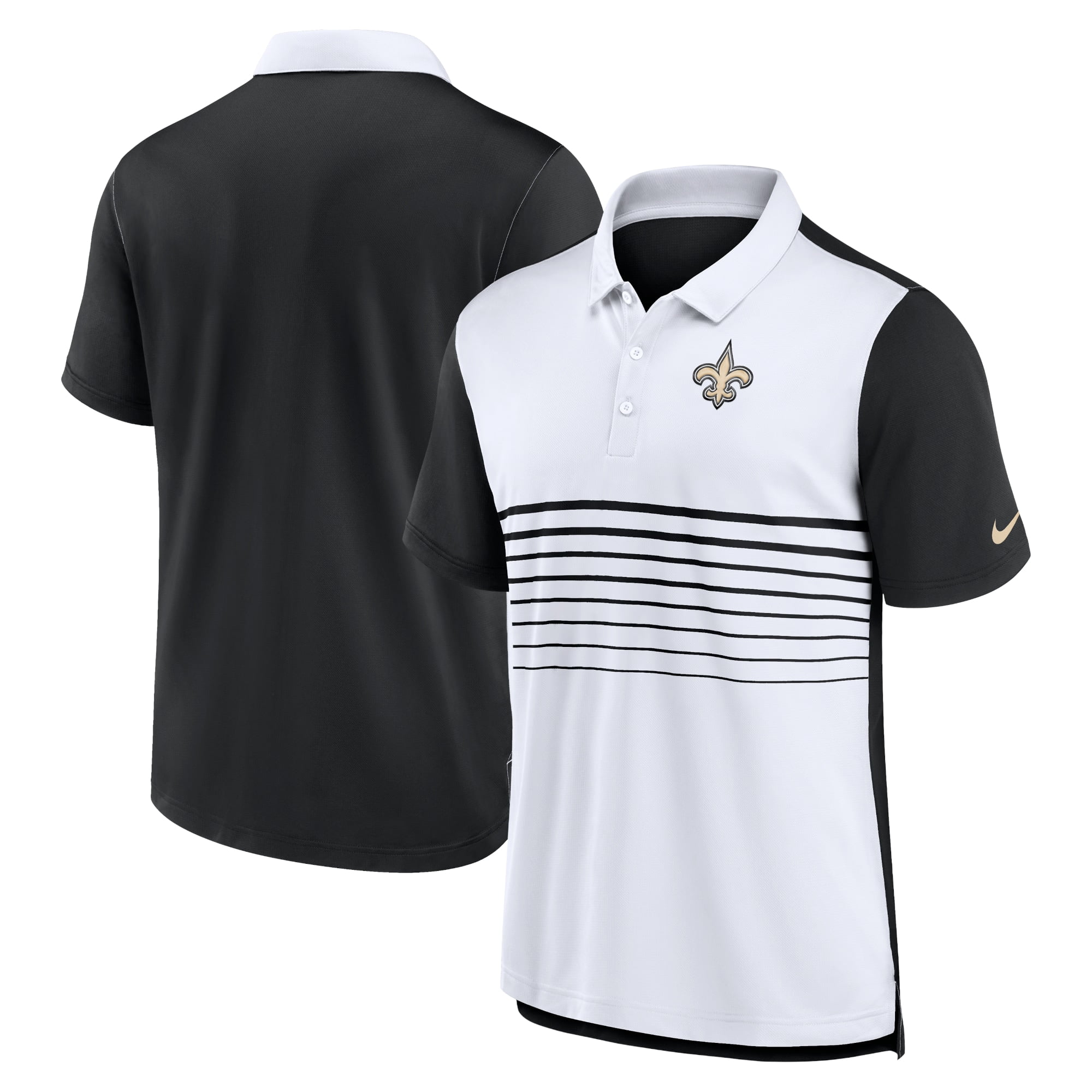 Men s Nike Black White New Orleans Saints Fashion Performance Polo Walmart