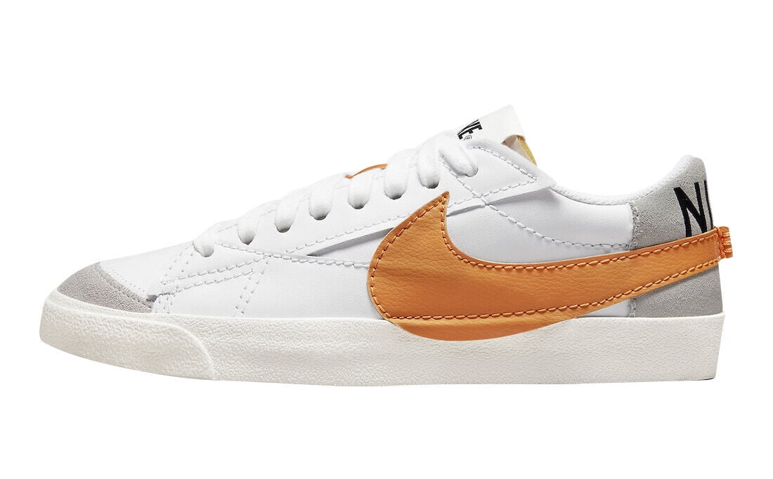 Men's Nike Blazer Low '77 Jumbo White/Alpha Orange-Grey Fog
