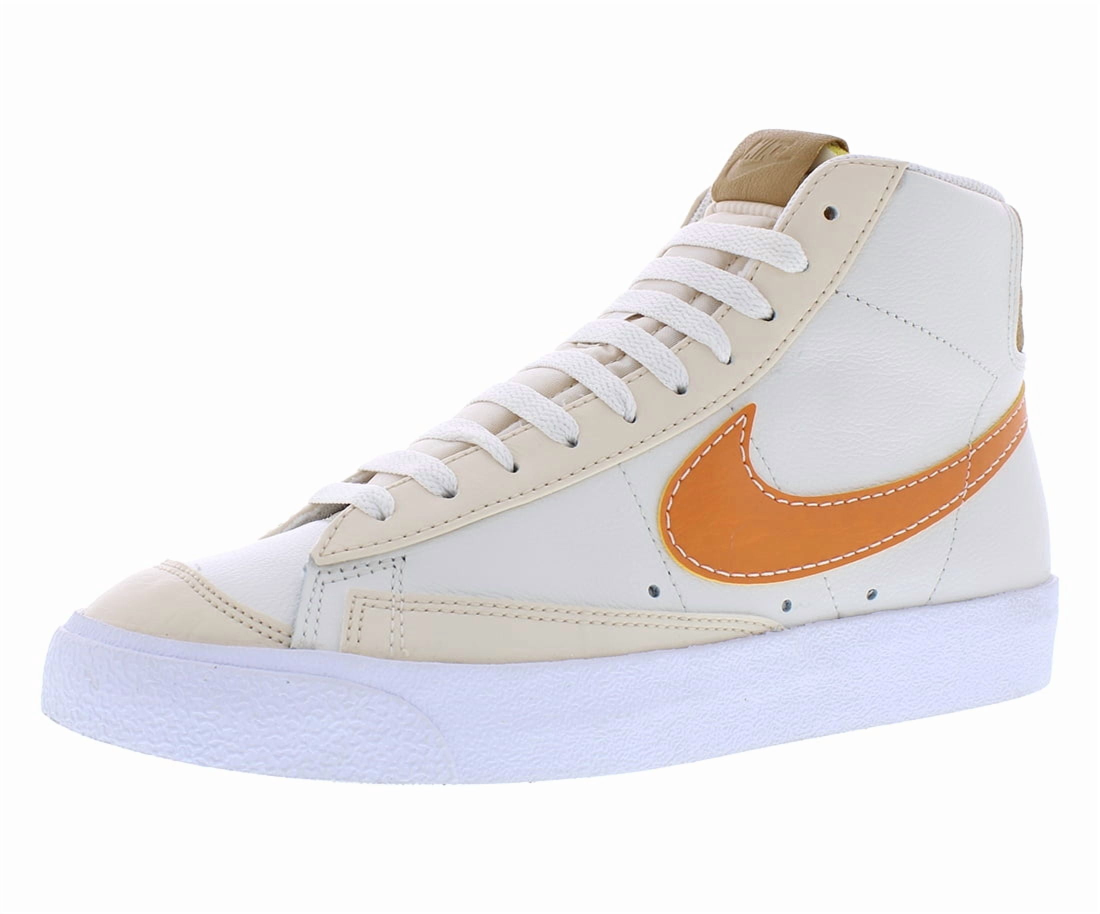 Men's Nike Blazer MID '77 EMB Phantom/Hot Curry-Pearl White (DQ7674 001) - 10.5