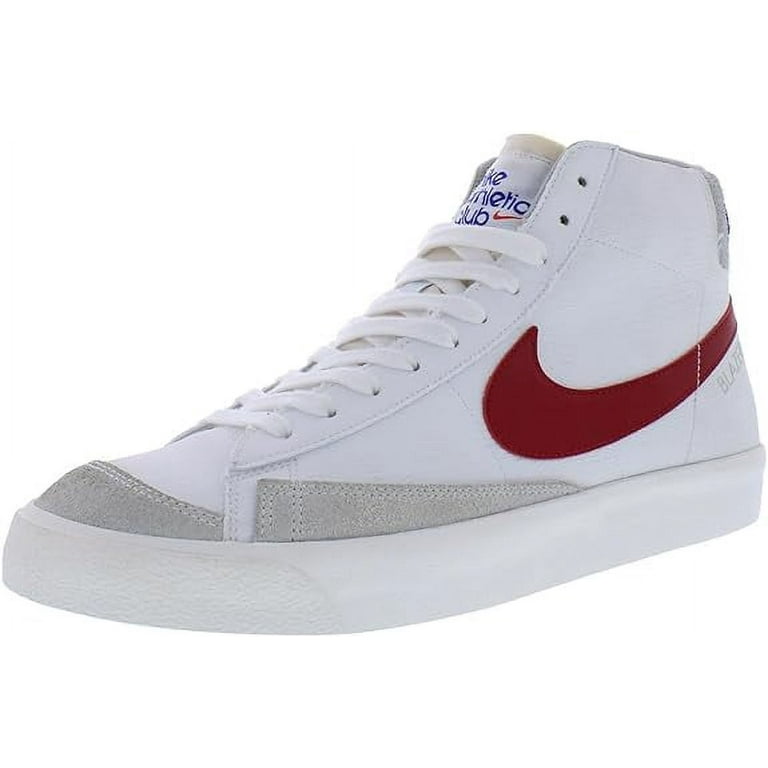 Men s Nike Blazer MID 77 White Gym Red LT Smoke Grey DH7694 100 9.5 Walmart