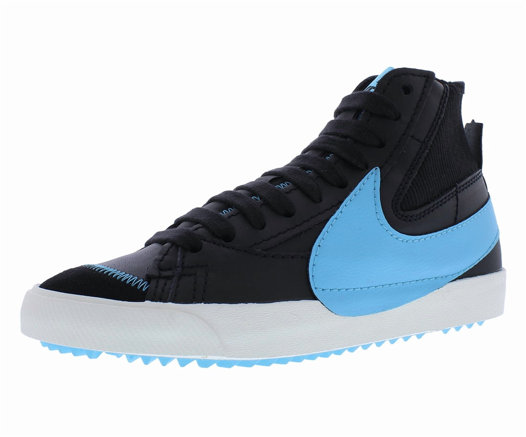 Men's Nike Blazer Mid '77 Jumbo Black/Baltic Blue-Sail (FD0278 001) - 11.5